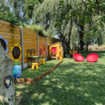 Speelhoek met modderkeuken Speelhoek met modderkeuken